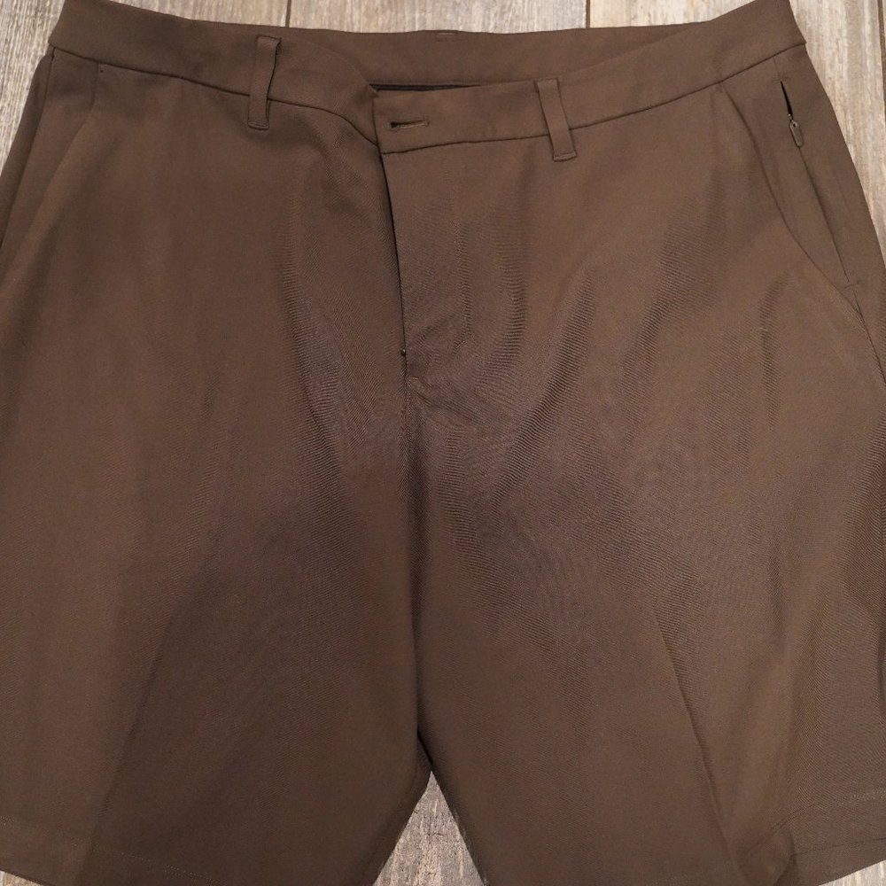 Mens' Lulu 38 shorts - dark olive/chocolate color